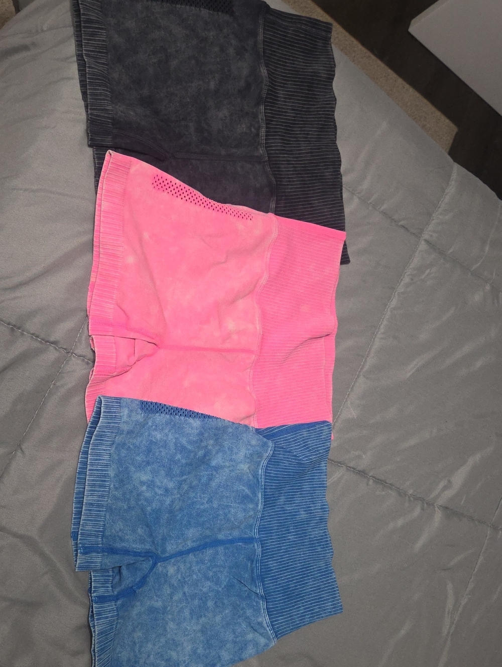 Zenana Outfitters Kids Ribbed Seamless Shorts - Pink, Blue, Black